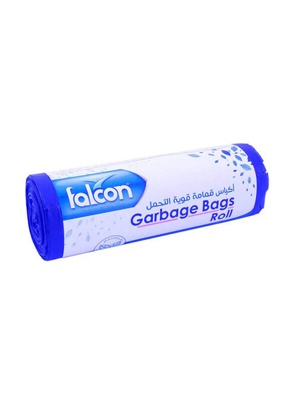 

Falcon Blue Heavy Duty Garbage Bag Roll, 20 Pieces