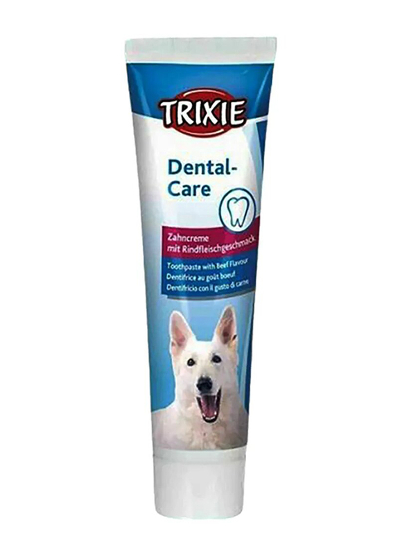Trixie Beef Flavoured Dog Toothpaste, 100g, Blue