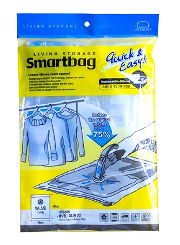 

Lock & Lock Valve Type Smart Bag, 2 Piece