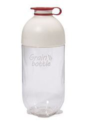 Lock & Lock Grain Container, 1 Liters, Clear/White/Pink