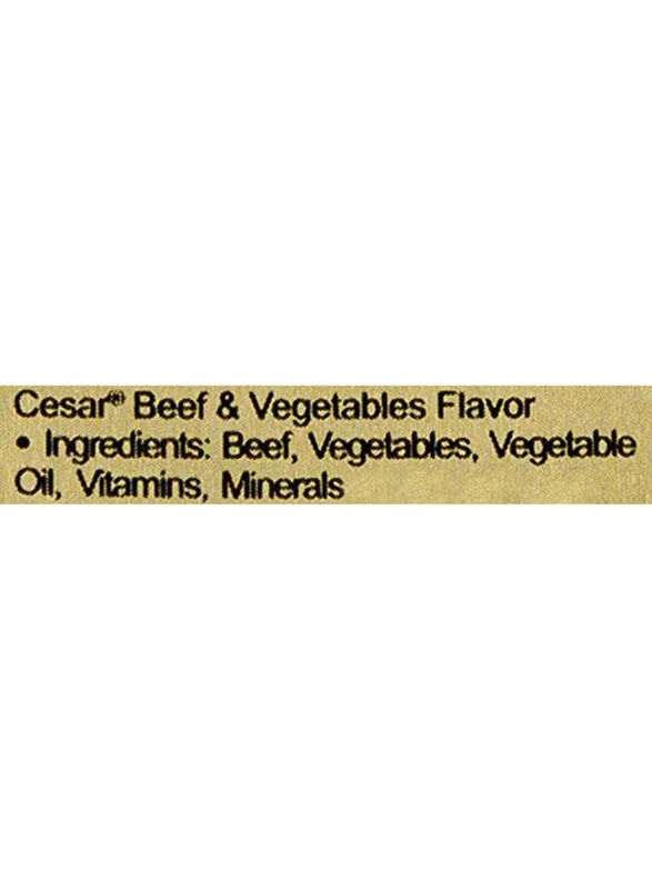 Cesar Beef and Vegetables Foil Tray Wet Dog Food, 100g