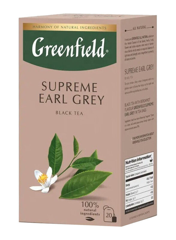 

Greenfield Supreme Earl Grey Black Tea Bags, 40g, 20 Tea Bags
