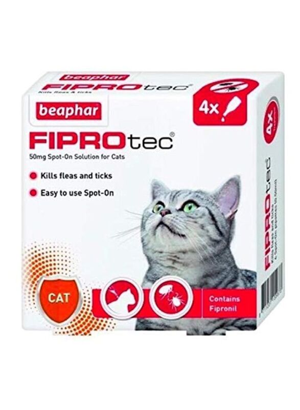 Beaphar Fiprotec Spot-on Solution for Cats, 50g, Multicolour