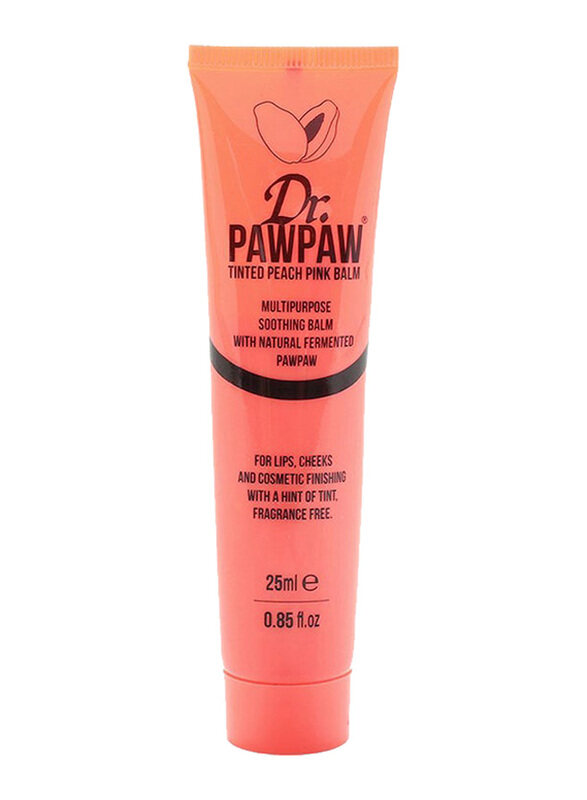 

Dr. Pawpaw Tinted Peach Pink Multipurpose Soothing Balm, Clear