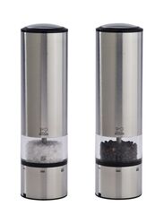 Peugeot Elis Sense Duo Pepper and Salt Mills with Tray, Black/Silver