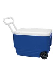 Igloo Wheeliecool Cooler, 38Quart, Blue/White