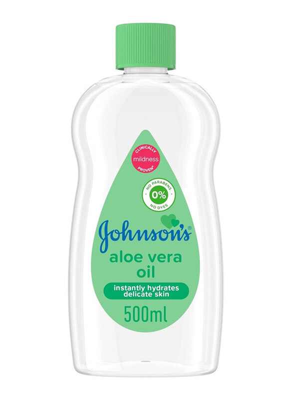

Johnson's 500ml Baby Oil With Aloe Vera, Green