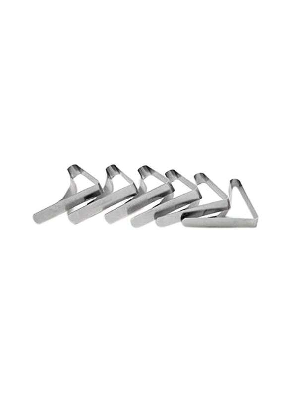 Coghlans Pack of 6 Tablecloth Clamps, Silver