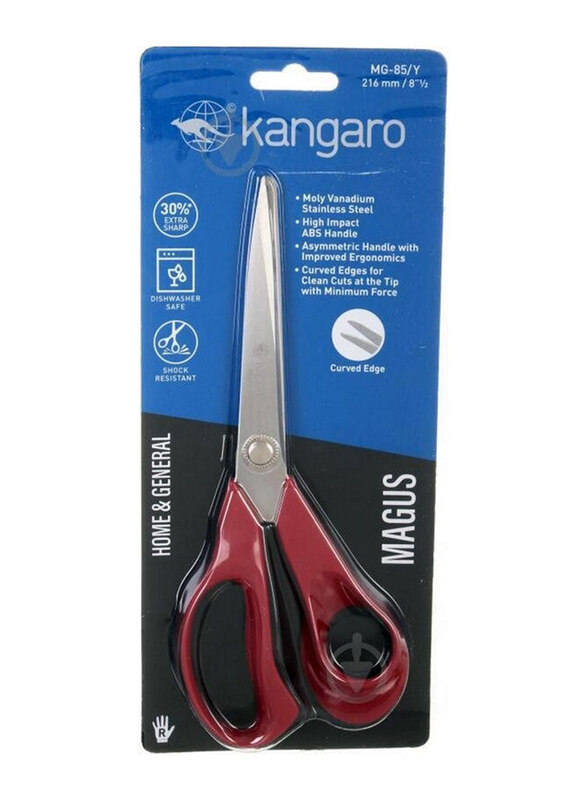 

Kangaro Standard Scissor, 216mm, 8.5-inch, Red