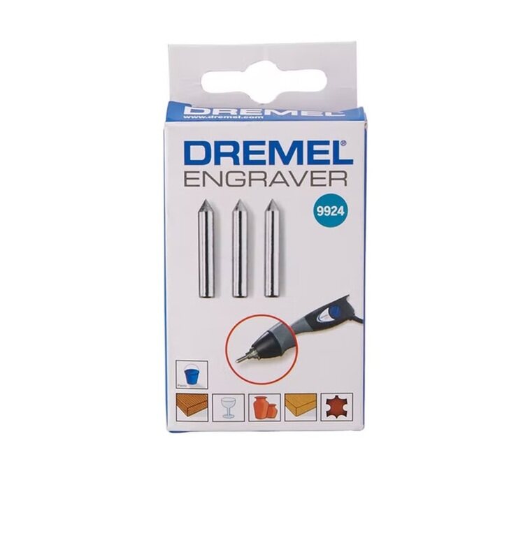 

DREMEL 3-Piece Carbide Engraving Tip, Silver, 13 mm