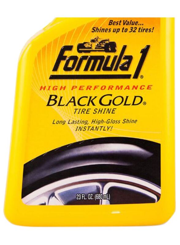 Formula 1 680ml High Performance Black Gold Tire Shine, Yellow