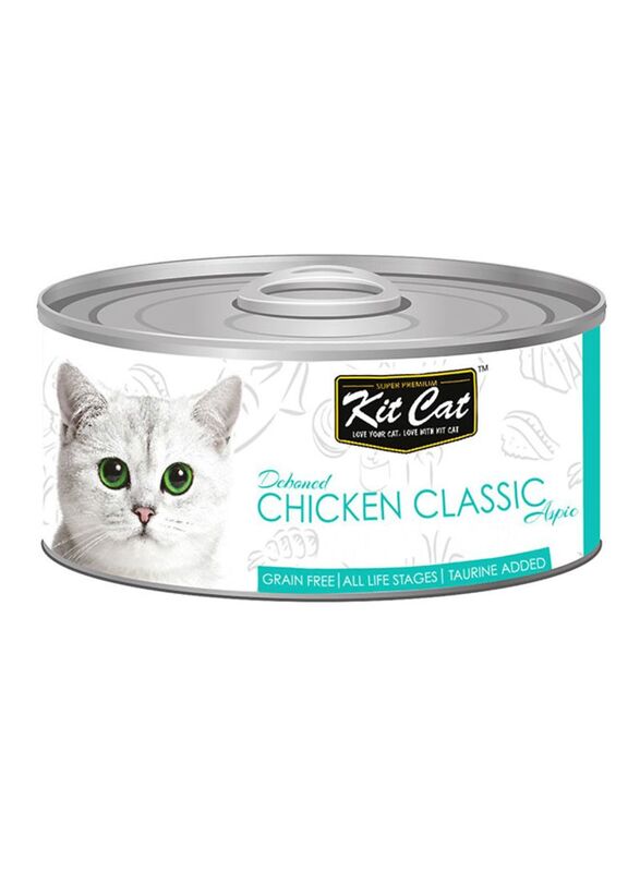 Kit Cat Chicken Classic Can Wet Cat Food, 80g