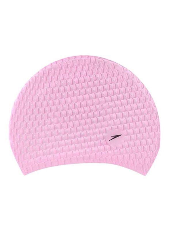 Speedo Bubble Swimming Cap, Pink