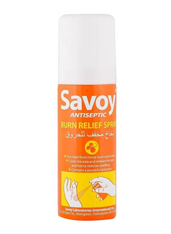 

Savoy Antiseptic Burn Relief Spray, 50ml