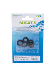 Mkats Rubber Washers, 13mm x 5 Piece, Black
