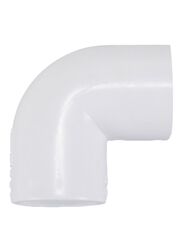Mkats Polyvinyl Chloride Pipe Elbow Connector, White