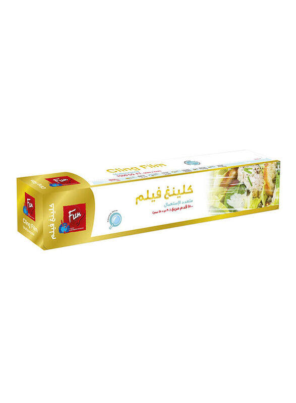 

Fun Indispensable Cling Film Wraps, 1500 Sq.Ft, Clear