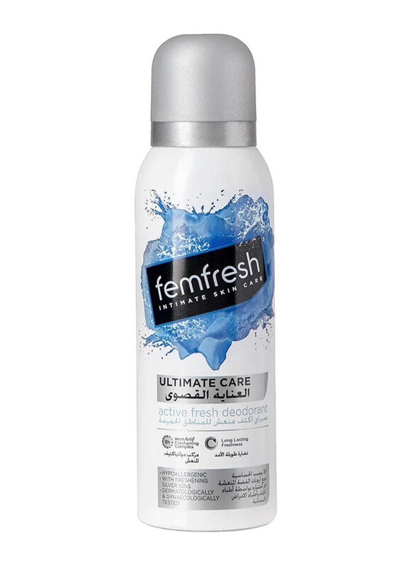 

Femfresh Ultimate Care Active Fresh Deodorant Spray, 125ml