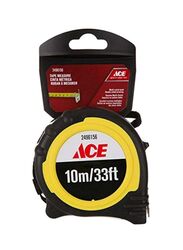 Ace 10m Measuring Tape, Black/Yellow