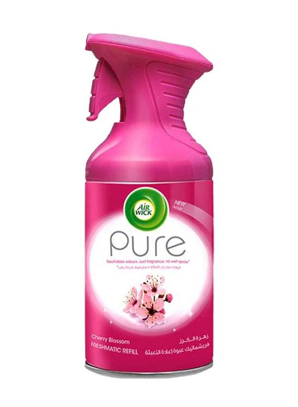Air Wick Cherry Blossom Flavour Aerosol Pure Air Freshener, 250ml, Multicolour