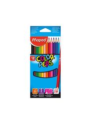 Maped Color Peps Colour Pencil Set, 12 Pieces, Multicolour
