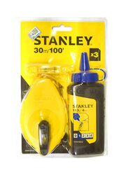 Stanley Set Chalk Box Line Reel With Chalk, Yellow/Black/White