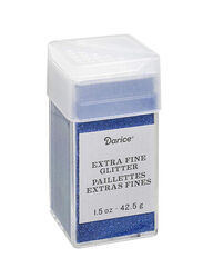 Darice Extra Fine Decorative Glitter, 42.5gm, Blue