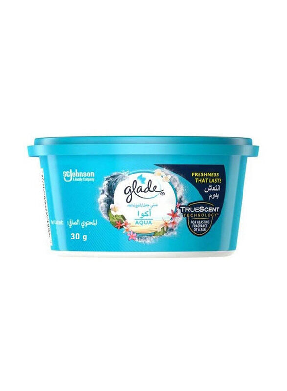 

Glade Aqua 30gm Scent Mini Gel Car Freshener