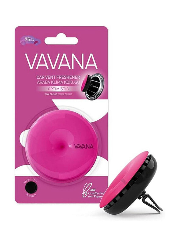 

Vavana Paper Car Vent Freshener Optimistic, Pink