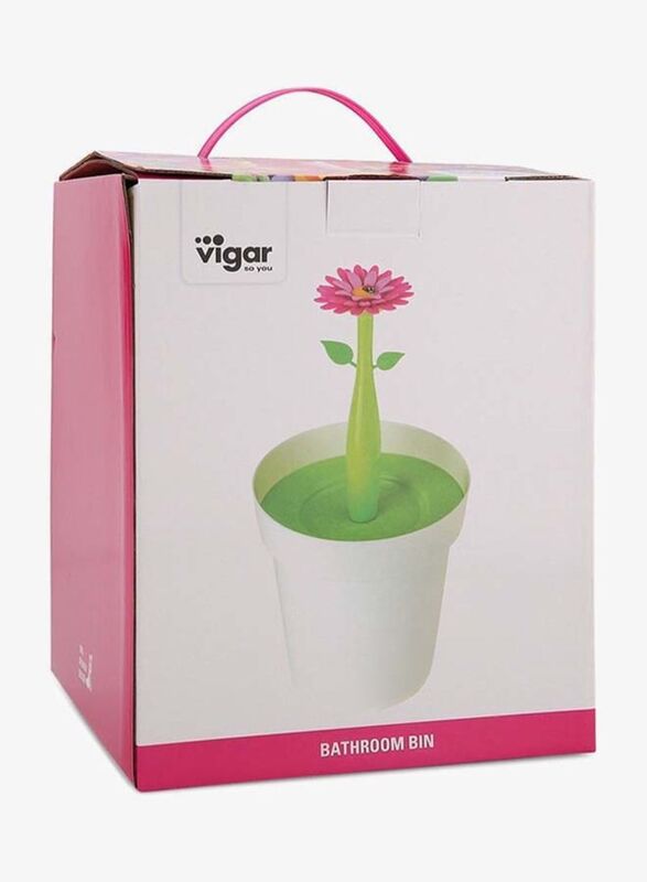 Vigar Flower Power Bathroom Bin, 6 Pieces, Multicolour