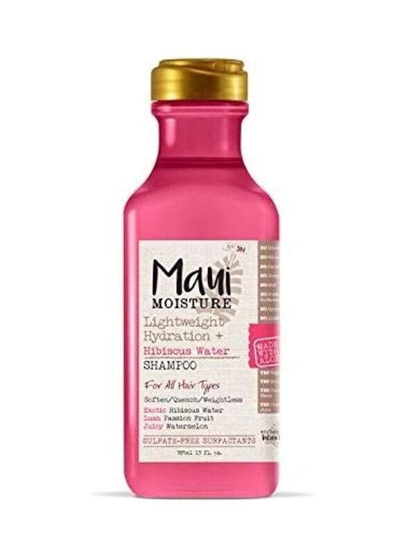 Maui Moisture Lightweight Hydration Plus Hibiscus Water Shampoo for All Hair Types, 385ml