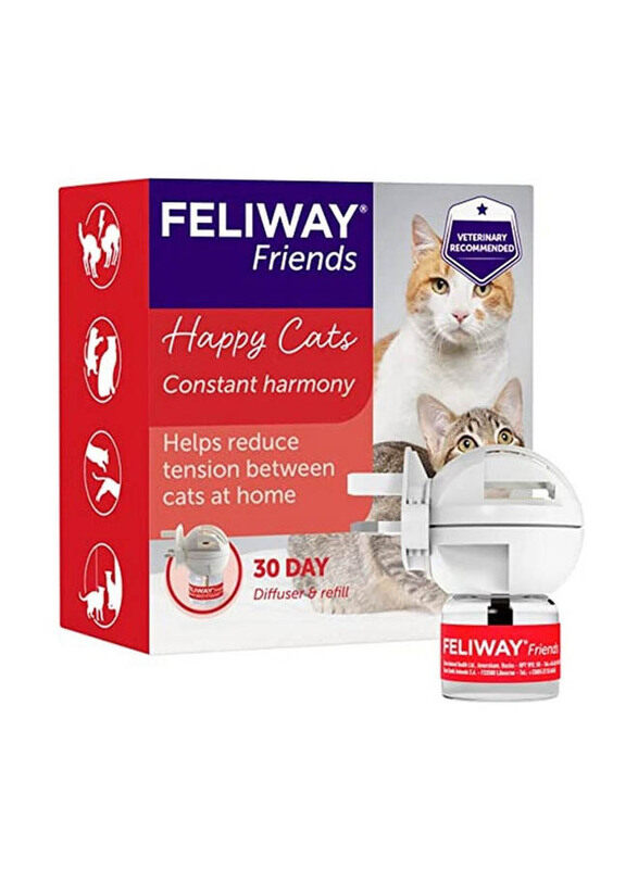 

Feliway Friends 30 Day Starter Kit Diffuser, 48ml, Multicolour