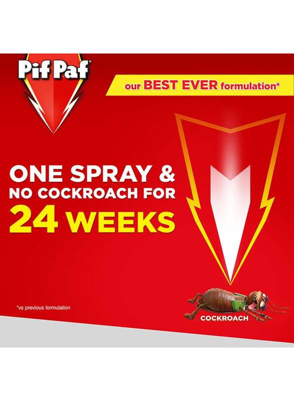 Pif Paf High Performance Cockroach & Ant Killer, 2 x 400ml