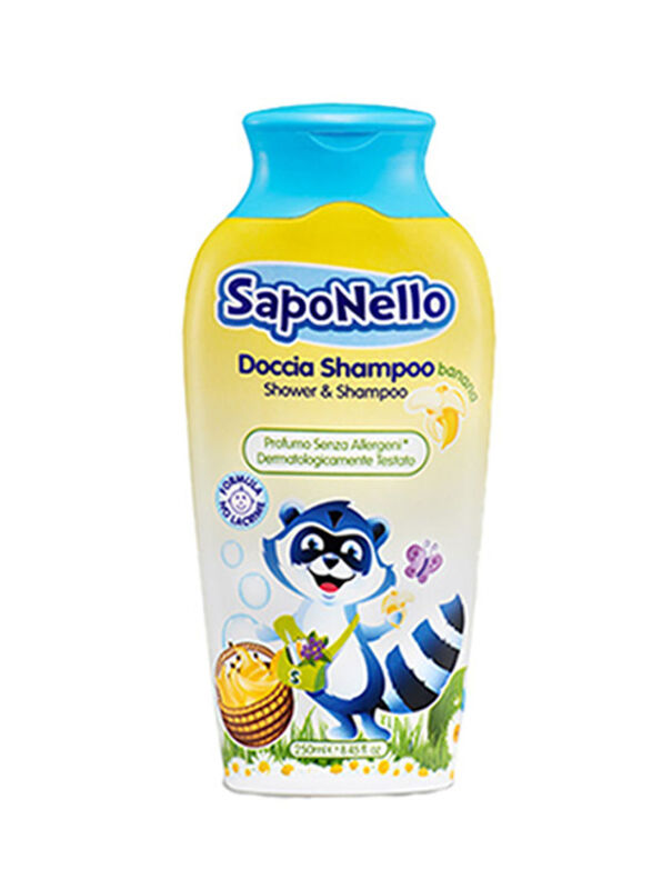 Saponello Delicate Shower & Shampoo, Clear, 250 ml