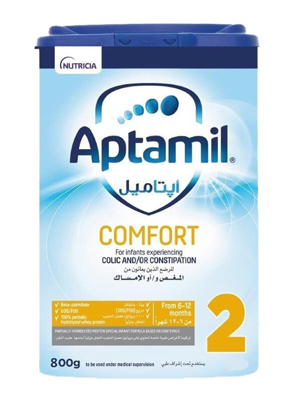 

Aptamil Stage 2 Colic and Constipation Milk Formula Plain, 800g