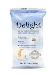 Creative Paperclay Delight Air Dry Modelling Compound, 85g, White