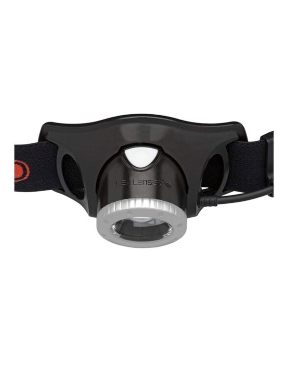Ledlenser H7R.2 Rechargeable Headlamp, Black/Red