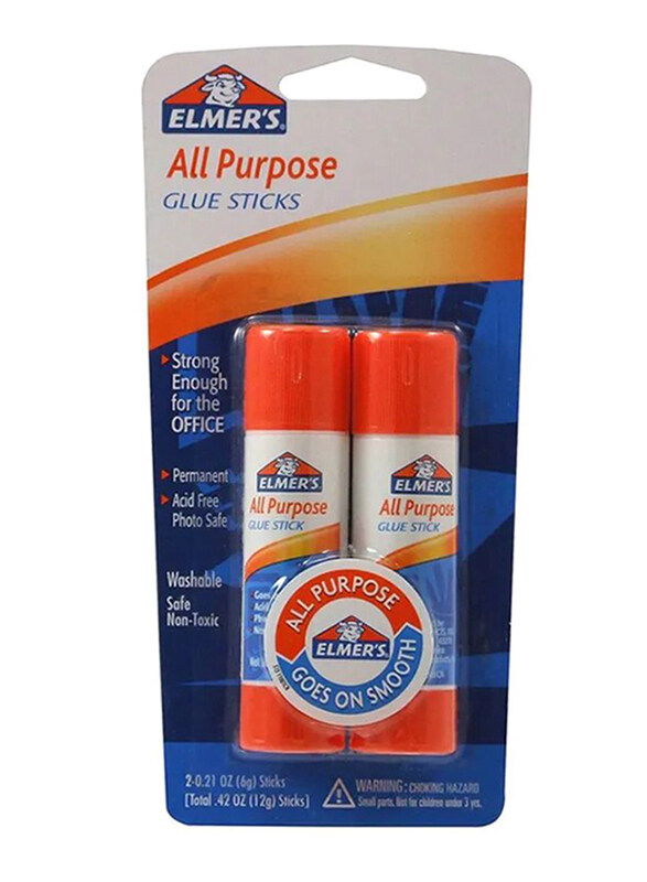 

Elmer's All Purpose Glue Stick, 2 x 6g, Clear