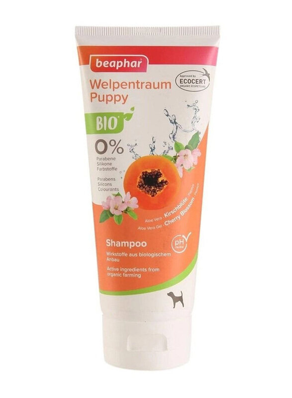 

Beaphar Bio Papaya & Cherry Blossom Shampoo for Puppies, 200ml, White