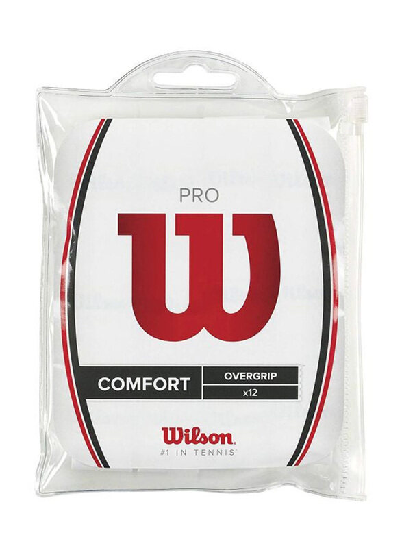 

Wilson 12-Piece Pro Tennis Over Grip, White