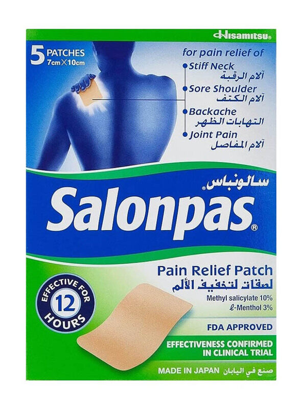 

Hisamitsu Salonpas Pain Relief Ultra Thin Patch, 5 Patches