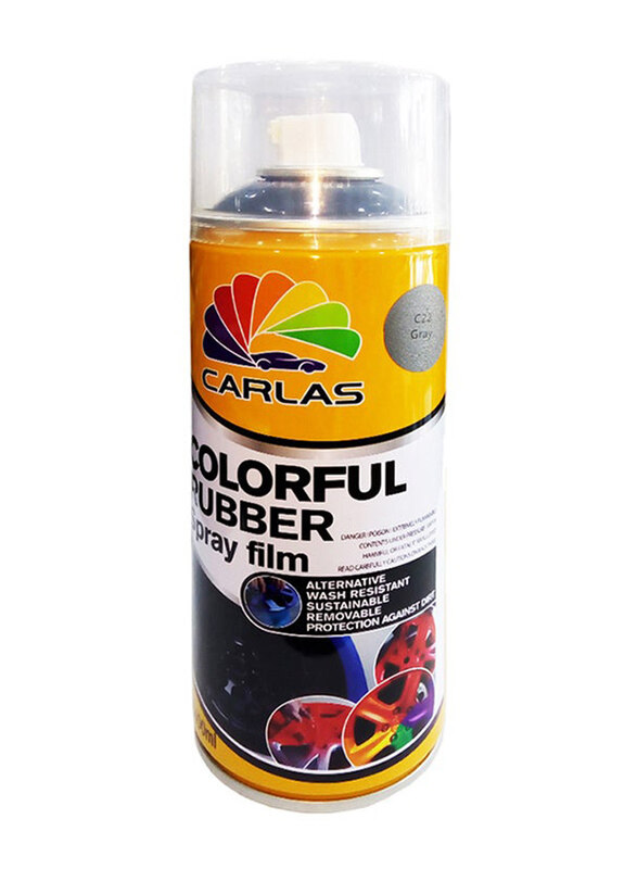 

Carlas 400ml Colourful Rubber Spray Film, C22, Grey