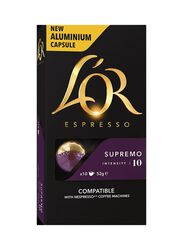 LOR Espresso Supremo Coffee Capsules, 10 Capsules x 52g