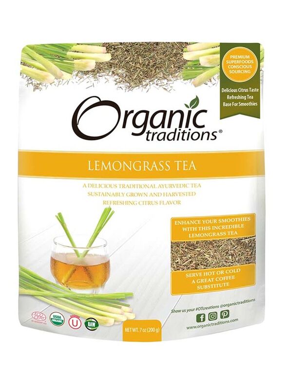 Organic Traditions Lemongrass Tea, 200g