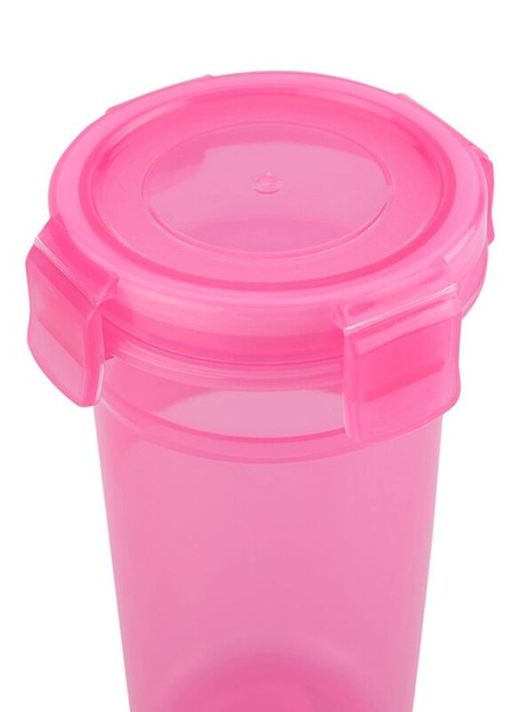 Addis 500ml Clip And Close Bottle, Pink