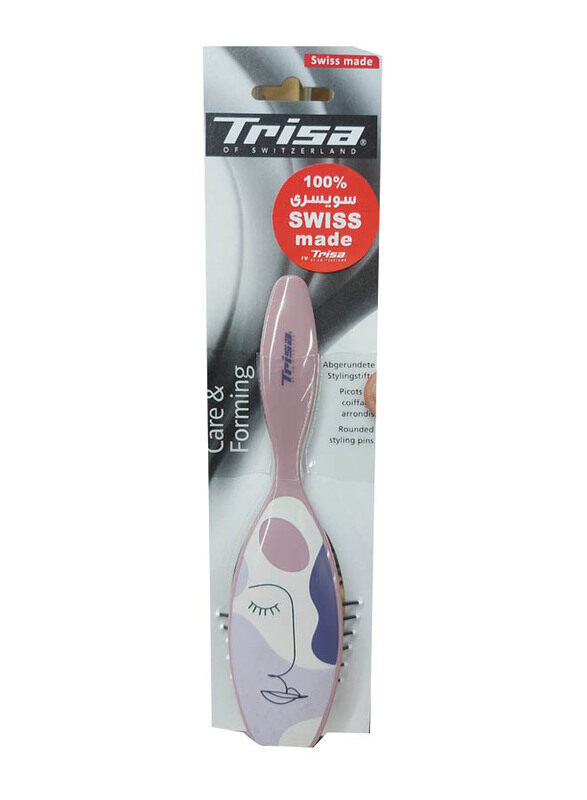 

Trisa Hairbrush Care & Forming Swiss Made Rounded Styling Pins for All Hair Types, Multicolour