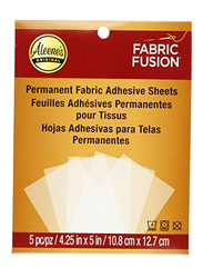 Aleene's 5-Piece Permanent Fabric Adhesive Sheets, White