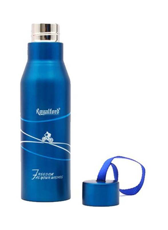 Royalford 450ml Attractive Vacuum Bottle, Blue
