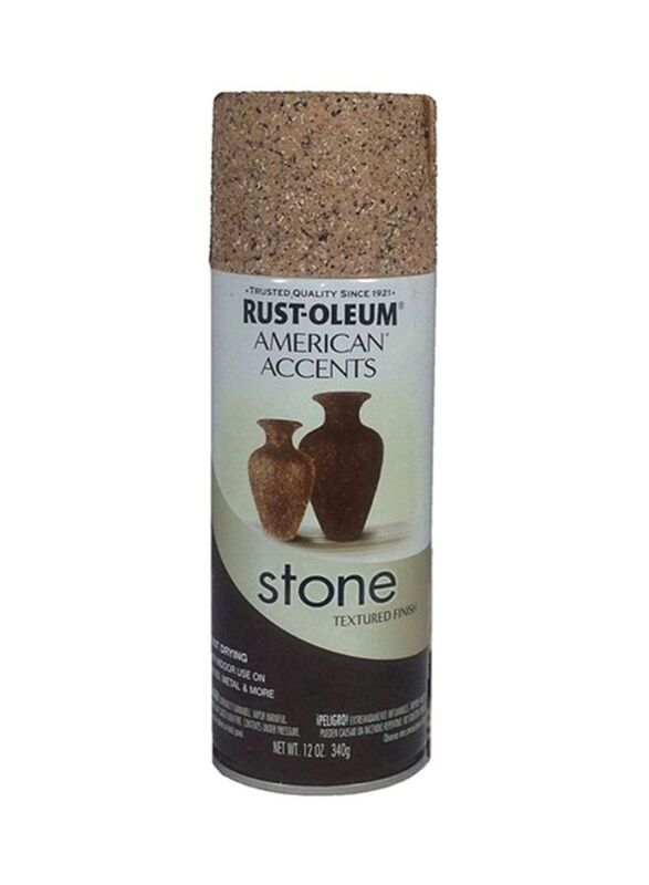 Rust-Oleum American Accents Stone Textured Finish Spray, 12oz, Sienna