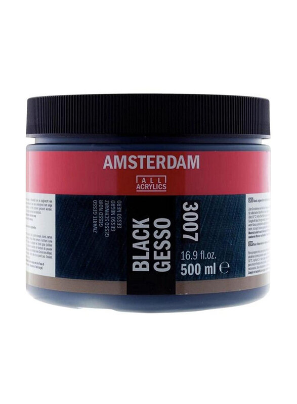 

Amsterdam 3007 Gesso Paint, 500ml, Black